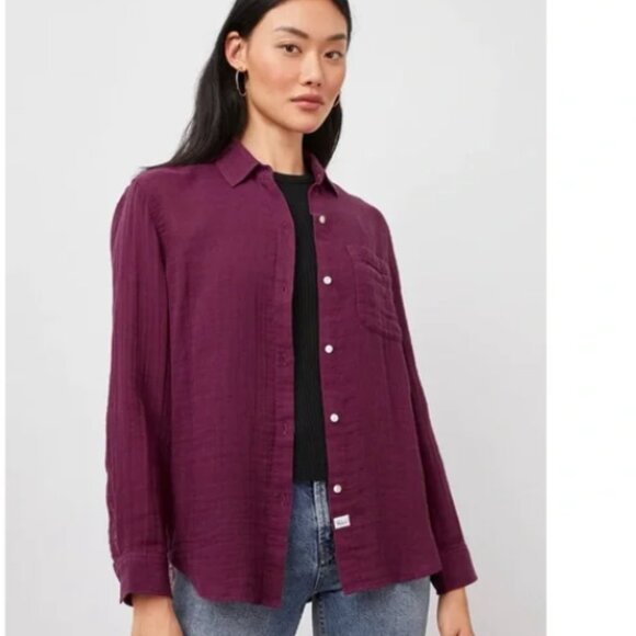 Rails Ellis button down shirt in Boysenberry - Picture 1 of 5